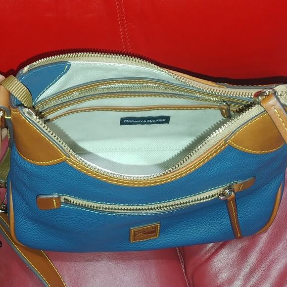 Dooney & Bourke Leather Hobo Shoulder Bag - Picture 7 of 12